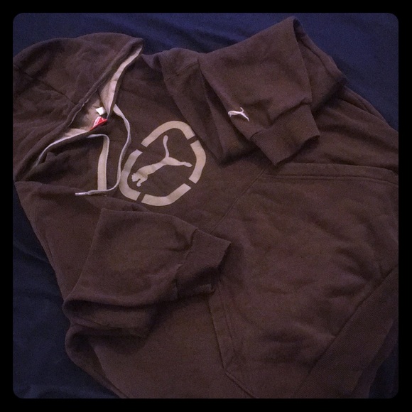 Brown Puma hoodie - M - Picture 1 of 1